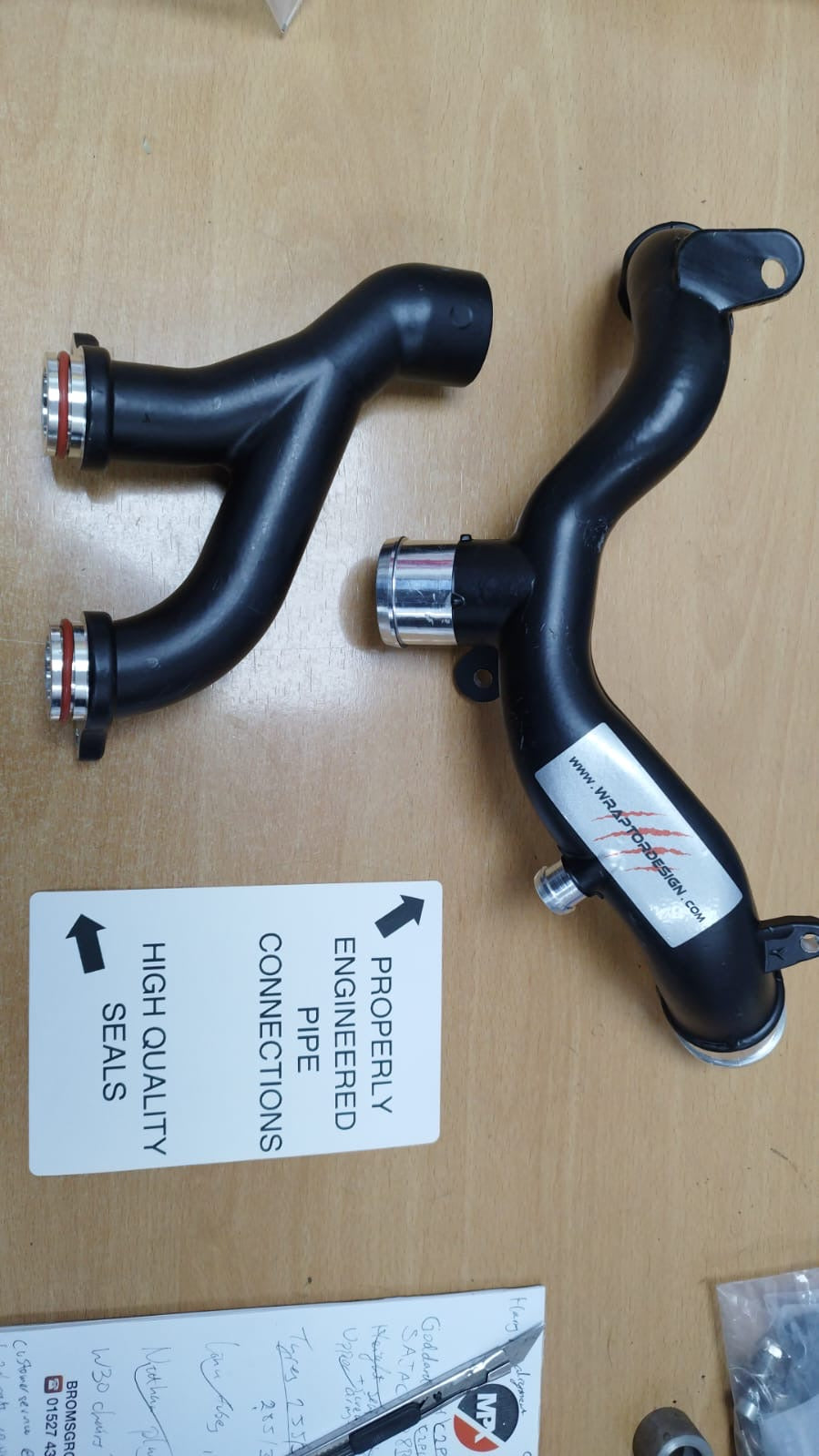 METAL COOLANT “Y” PIPE UPGRADE FOR 3.0 AND 5.0 JAGUAR LAND ROVER SUPERCHARGED ENGINE