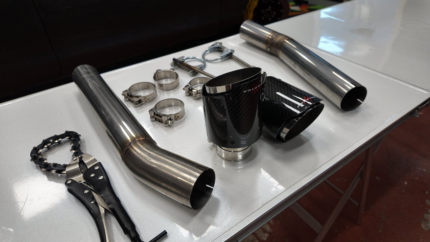 Jaguar XE & XF (X260) 3.0 Supercharged Rear Silencer delete kit