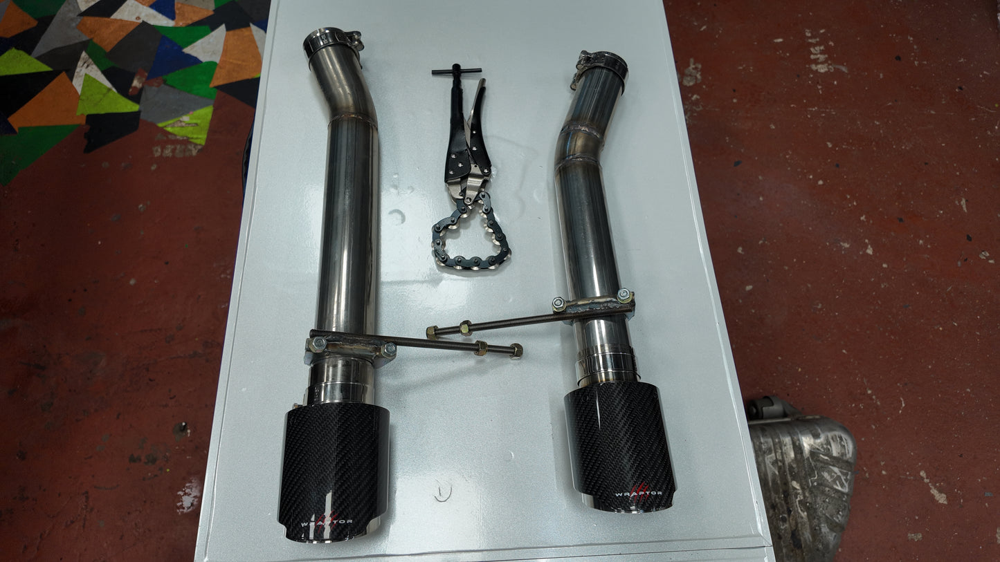 Jaguar XE & XF (X260) 3.0 Supercharged Rear Silencer delete kit