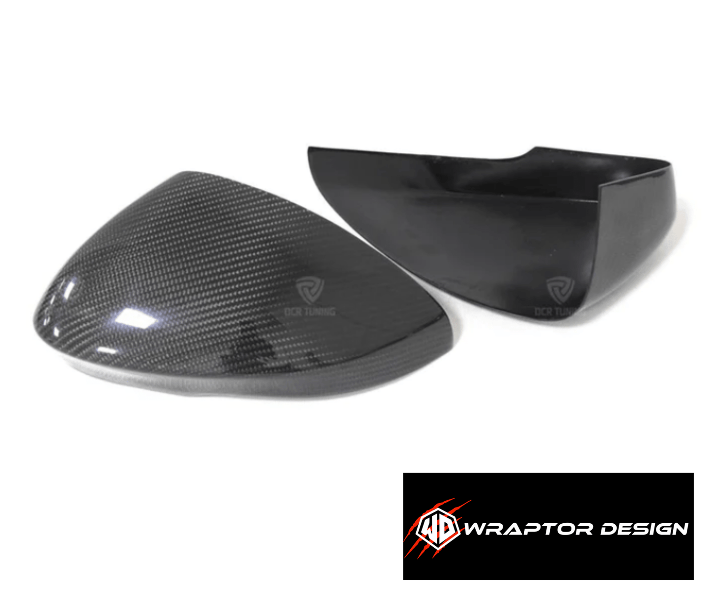 Jaguar F-Type Carbon Fibre Wing Mirror Add On Covers (2013-2017 Models) (Carbon Fibre) - WRAPTOR DESIGN