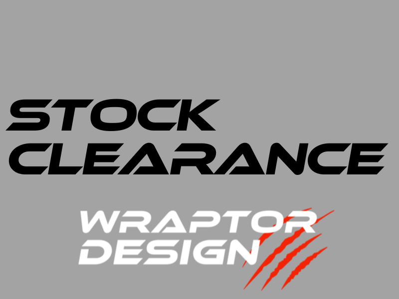 STOCK CLEARANCE - WRAPTOR DESIGN