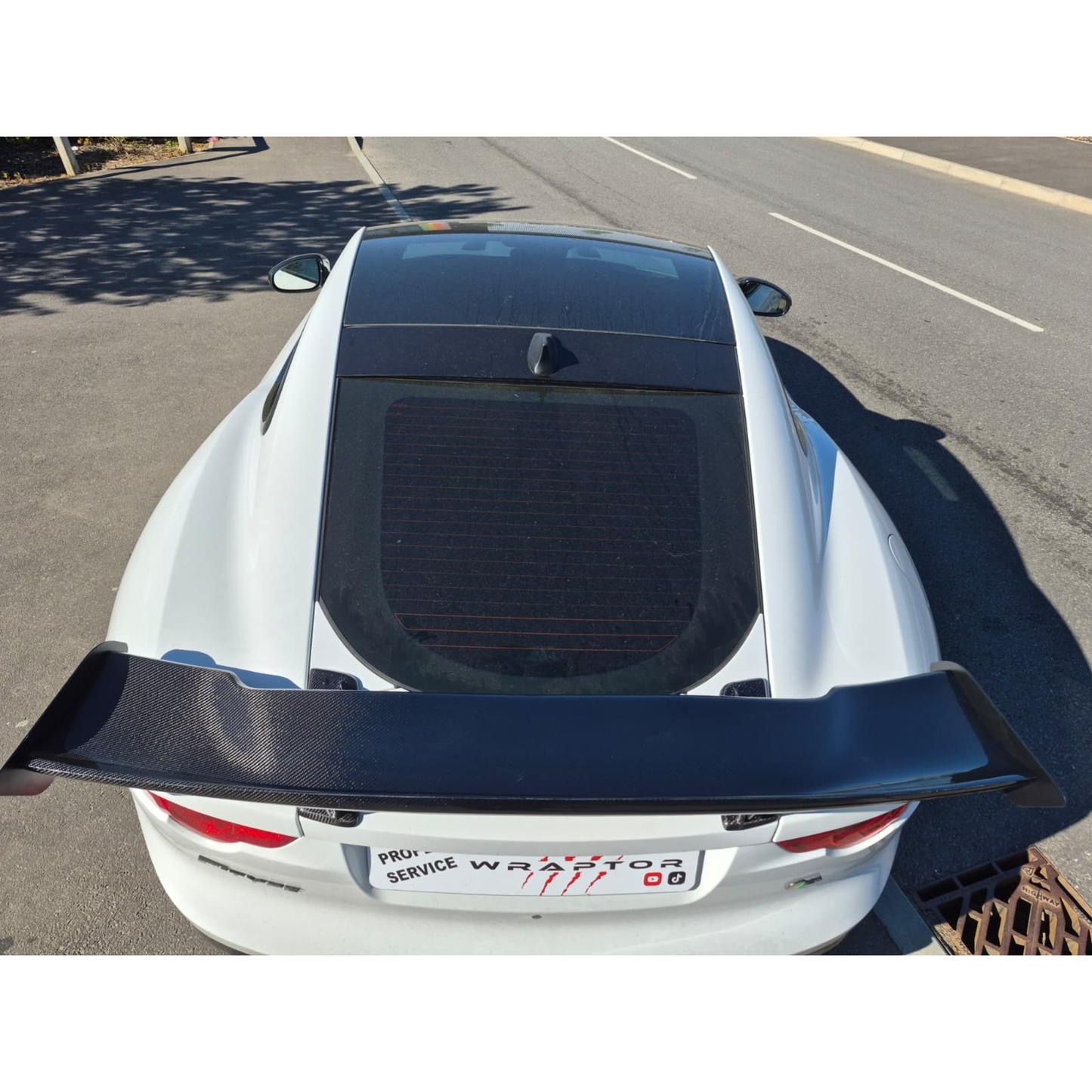 Wraptor Carbon Fibre Rear Wing Spoiler for Jaguar F-Type