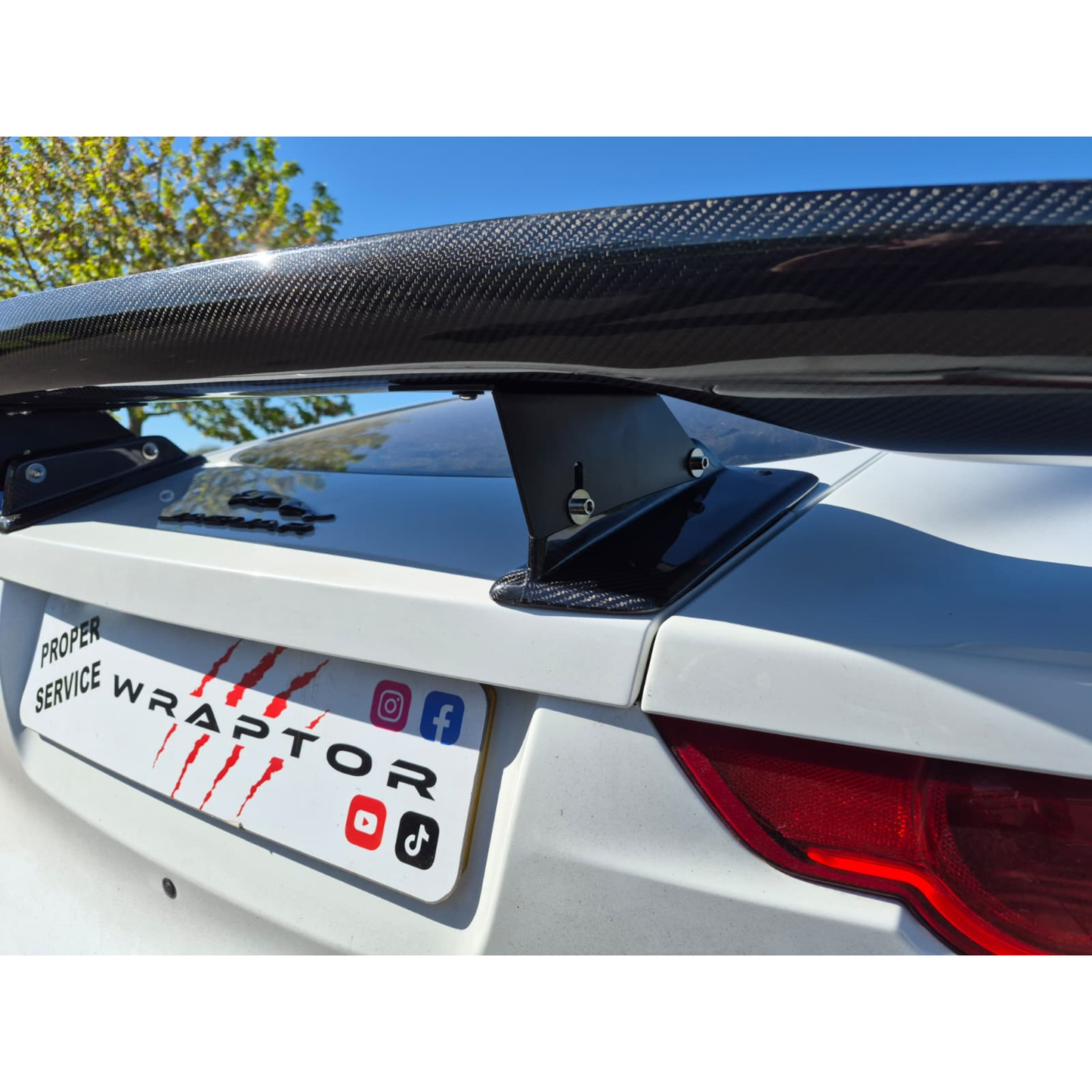 Wraptor Carbon Fibre Rear Wing Spoiler for Jaguar F-Type