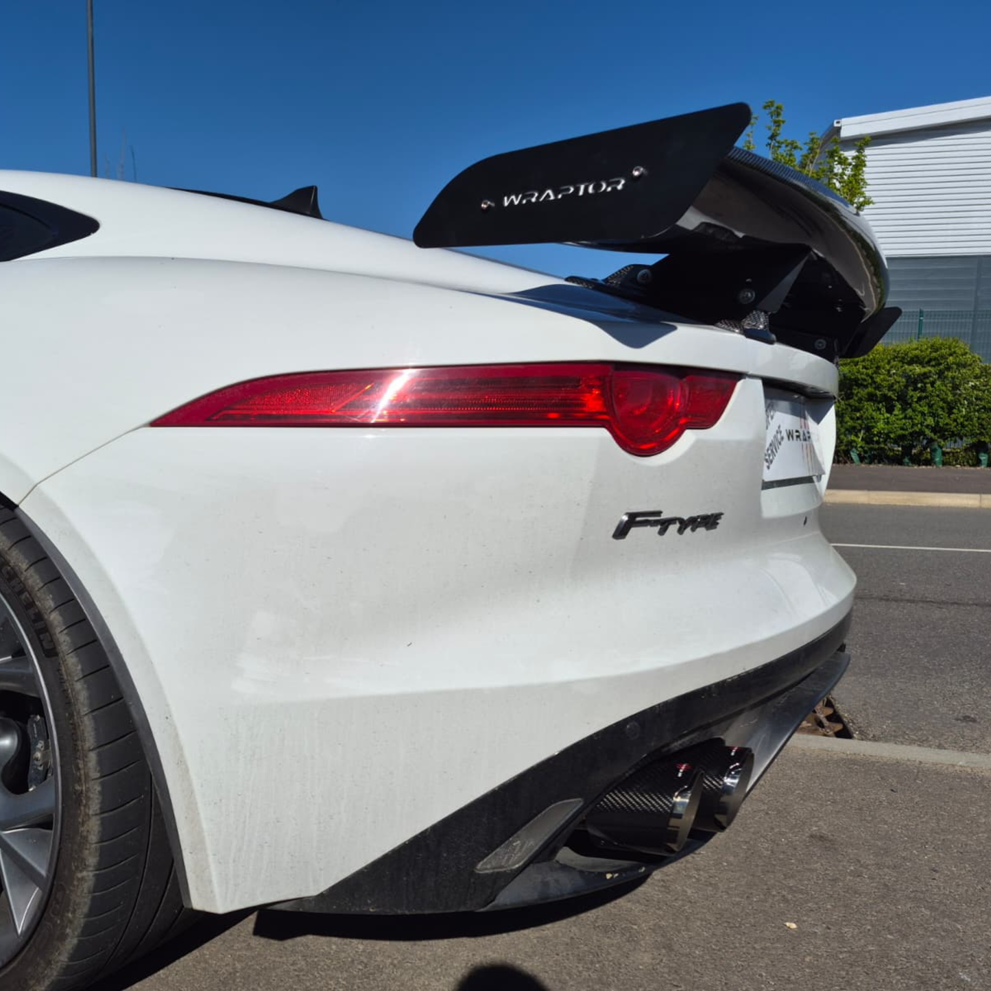 Wraptor Carbon Fibre Rear Wing Spoiler for Jaguar F-Type