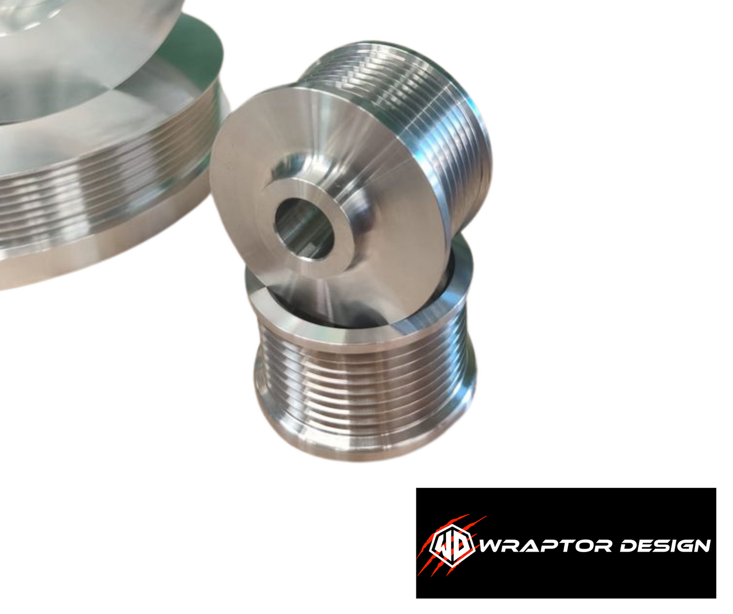 WRAPTOR UPRATED PERFORMANCE UPPER SUPERCHARGER PULLEY FOR 5.0 V8 SUPERCHARGED