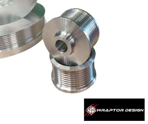 WRAPTOR UPRATED PERFORMANCE UPPER SUPERCHARGER PULLEY FOR 5.0 V8 & 3.0 V6 SUPERCHARGED