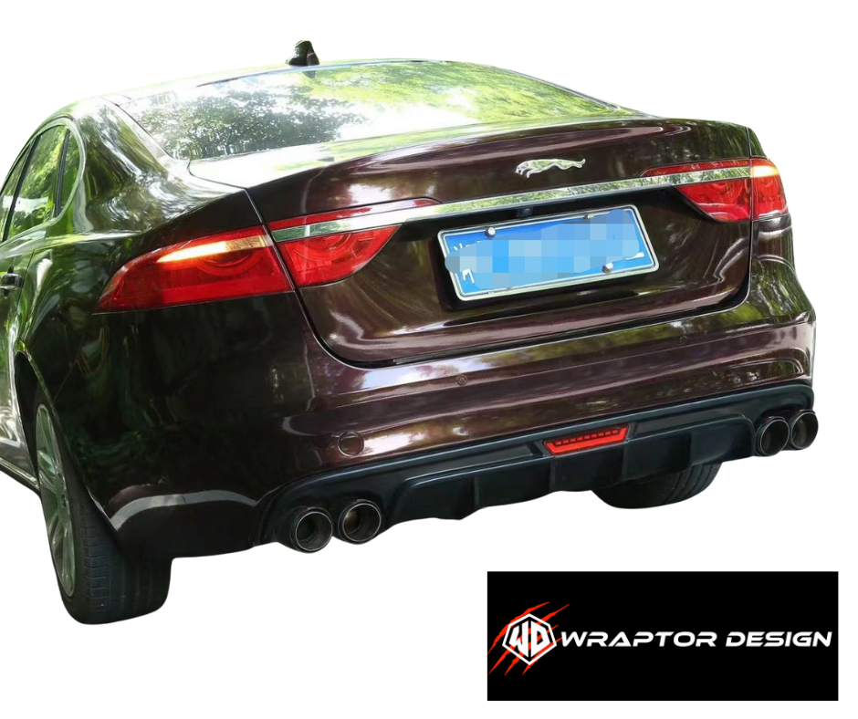 Xfs Rear Plate XFS - XE plastic rear diffuser and quad ex tips Jaguar XF X260 ...