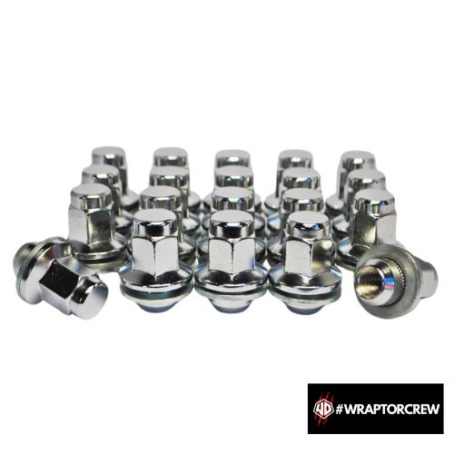 WRAPTOR upgraded wheel (Lug) nuts in silver
