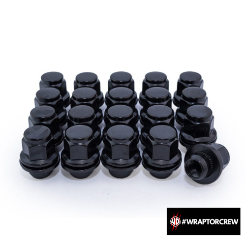 WRAPTOR upgraded wheel nuts in black