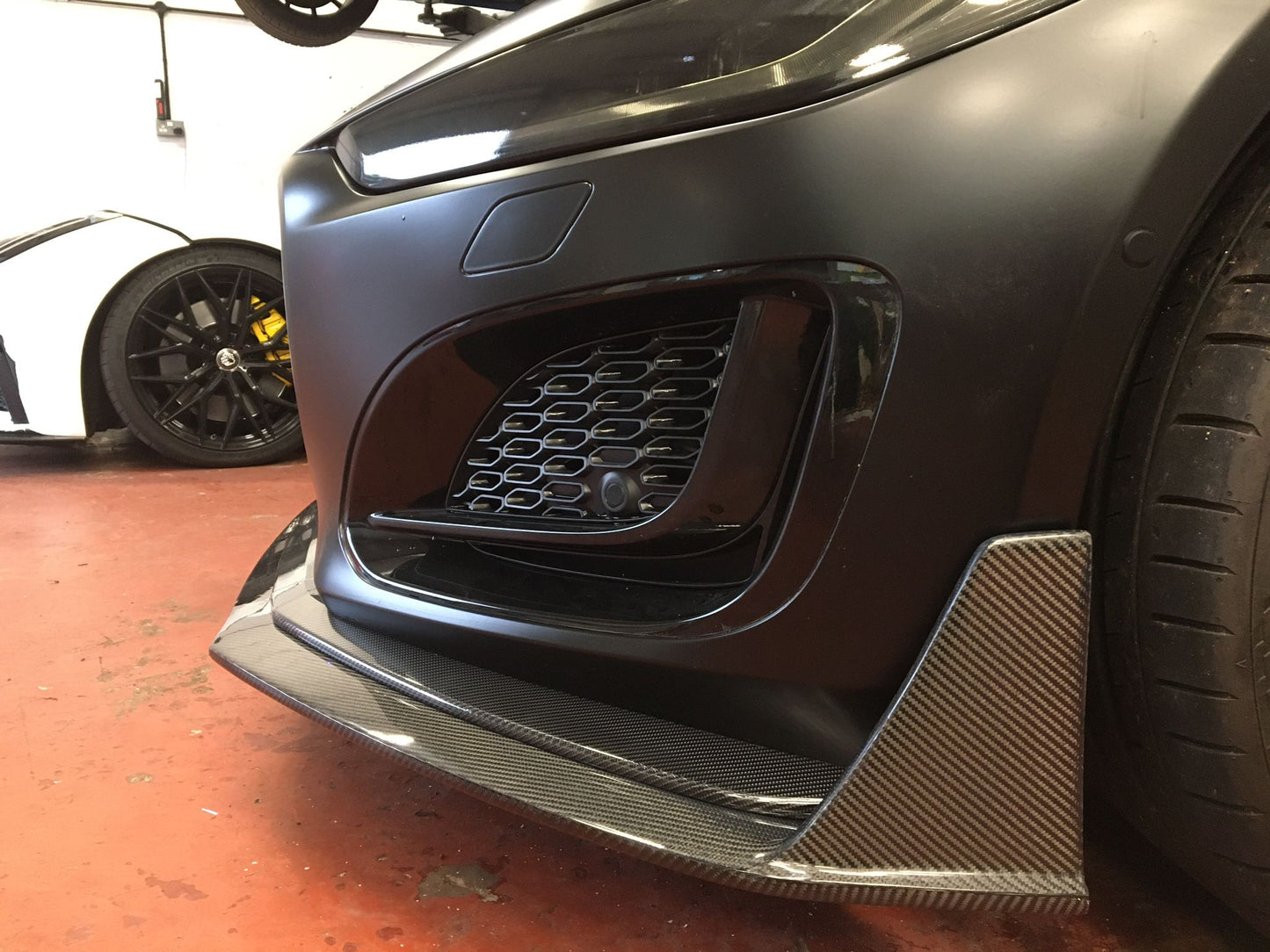 Fibre Full Width Front Splitter for 2020 and onwards F-Type