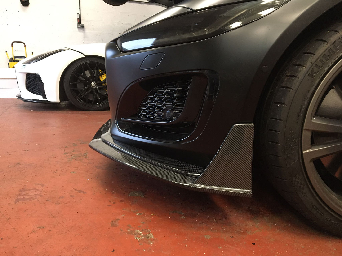 Fibre Full Width Front Splitter for 2020 and onwards F-Type