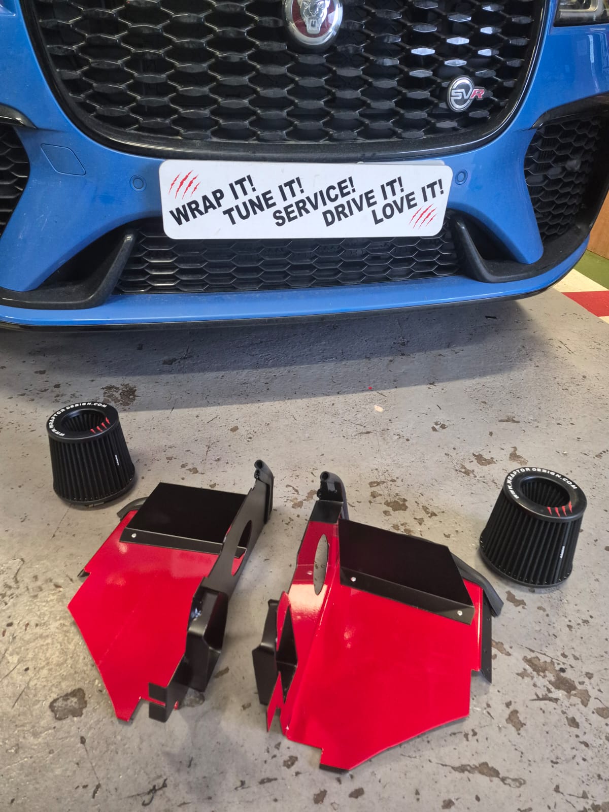 Wraptor Twin Filter Cold Air Intake System | F-Pace 5.0 Supercharged