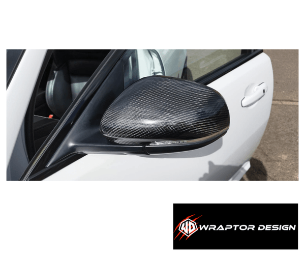 Carbon mirror clip on replacement caps Jaguar XF