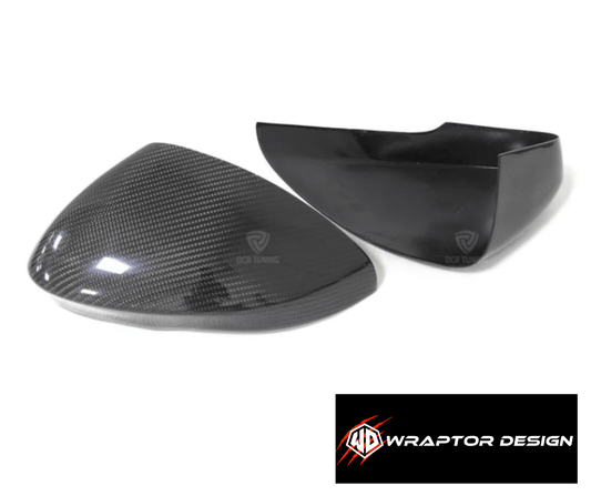 Jaguar F-Type Carbon Fibre Wing Mirror Add On Covers (2013-2017 Models) (Carbon Fibre) - WRAPTOR DESIGN