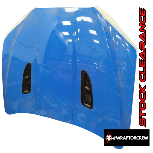 Jaguar XF X250 face lift bonnet has been painted Jaguar XF-RS French racing blue - WRAPTOR DESIGN