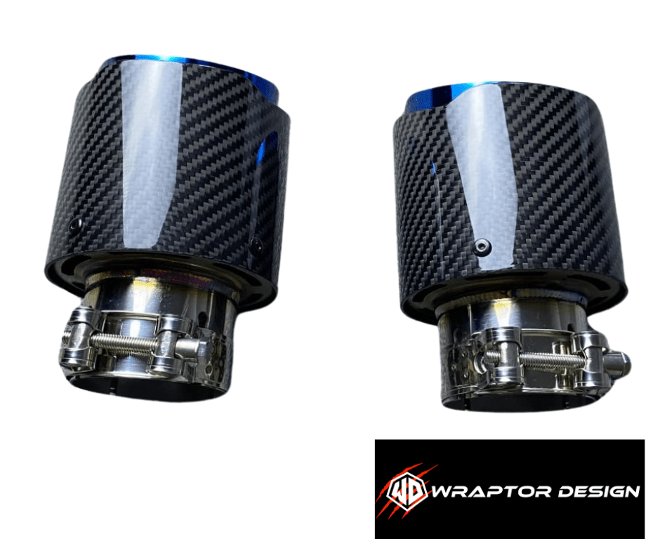 Large single exhaust tips carbon - WRAPTOR DESIGN