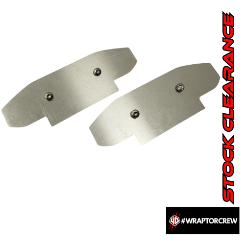 Oversized aesthetic rear Brake Caliper plates and stainless fixings to fit Jaguar XF x250 - WRAPTOR DESIGN