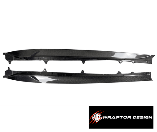 P7 style extra flare carbon side skirts for an F type - WRAPTOR DESIGN
