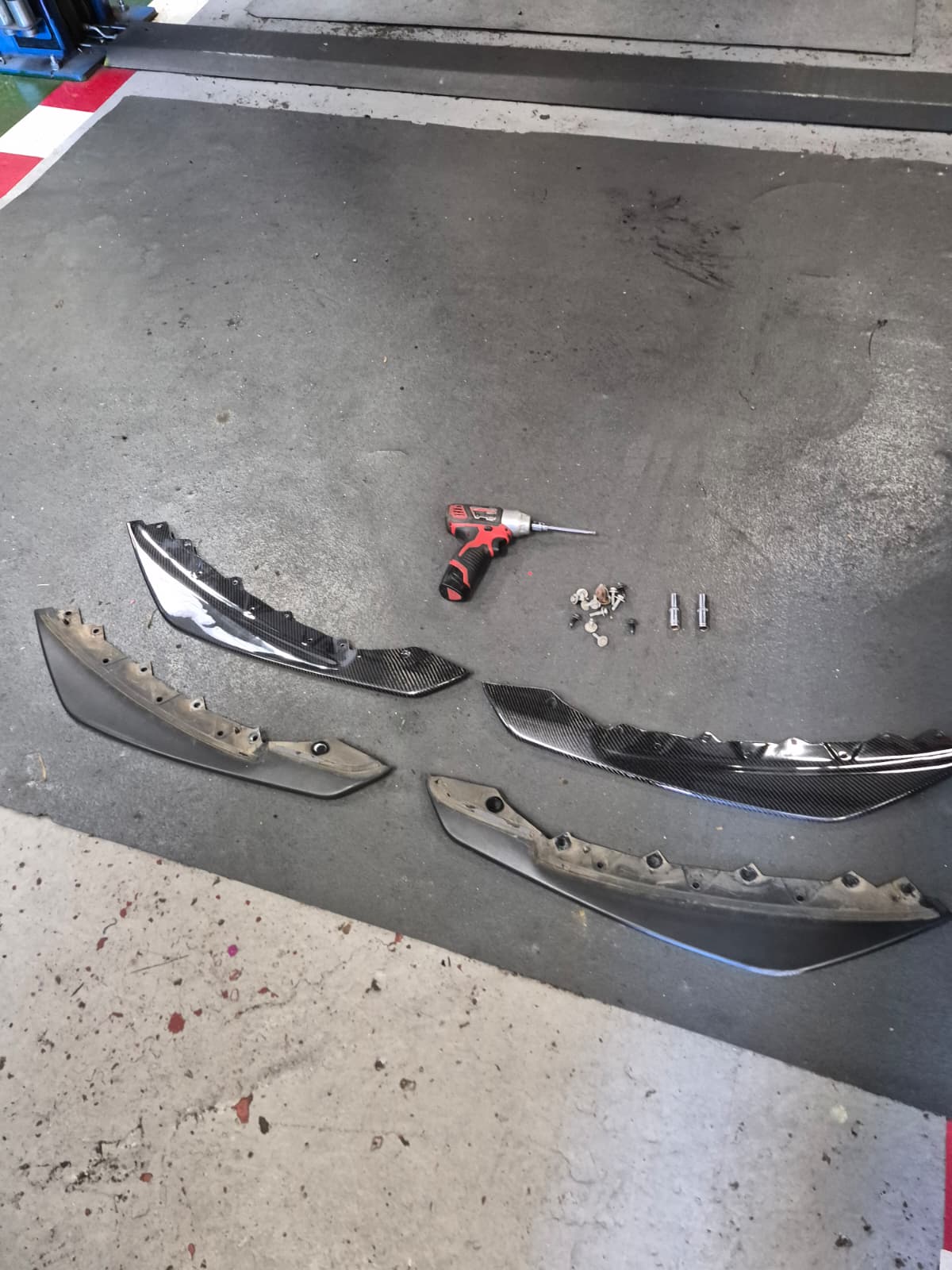 Jaguar F-Type SVR Front Bumper Lower Carbon Lips