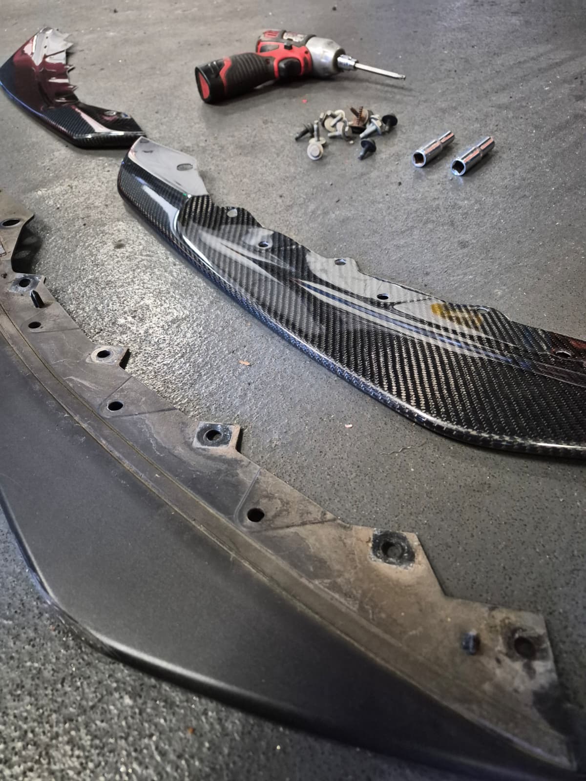 Jaguar F-Type SVR Front Bumper Lower Carbon Lips