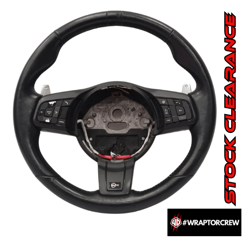 Used Jaguar F-Type SVR steering wheel. - WRAPTOR DESIGN