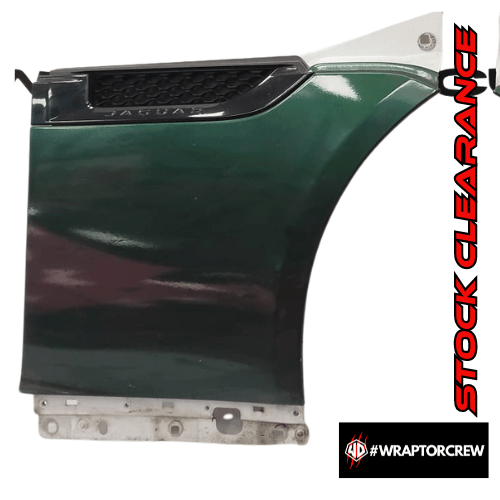 Used original sets of f-type front fenders/wings complete with gloss black side vents/power vents - WRAPTOR DESIGN