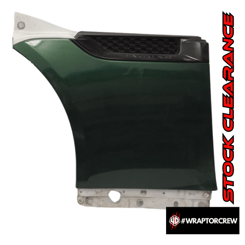 Used original sets of f-type front fenders/wings complete with gloss black side vents/power vents - WRAPTOR DESIGN