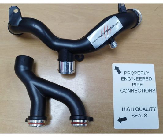 METAL COOLANT “Y”  PIPE UPGRADE FOR 3.0 AND 5.0 JAGUAR LAND ROVER SUPERCHARGED ENGINE